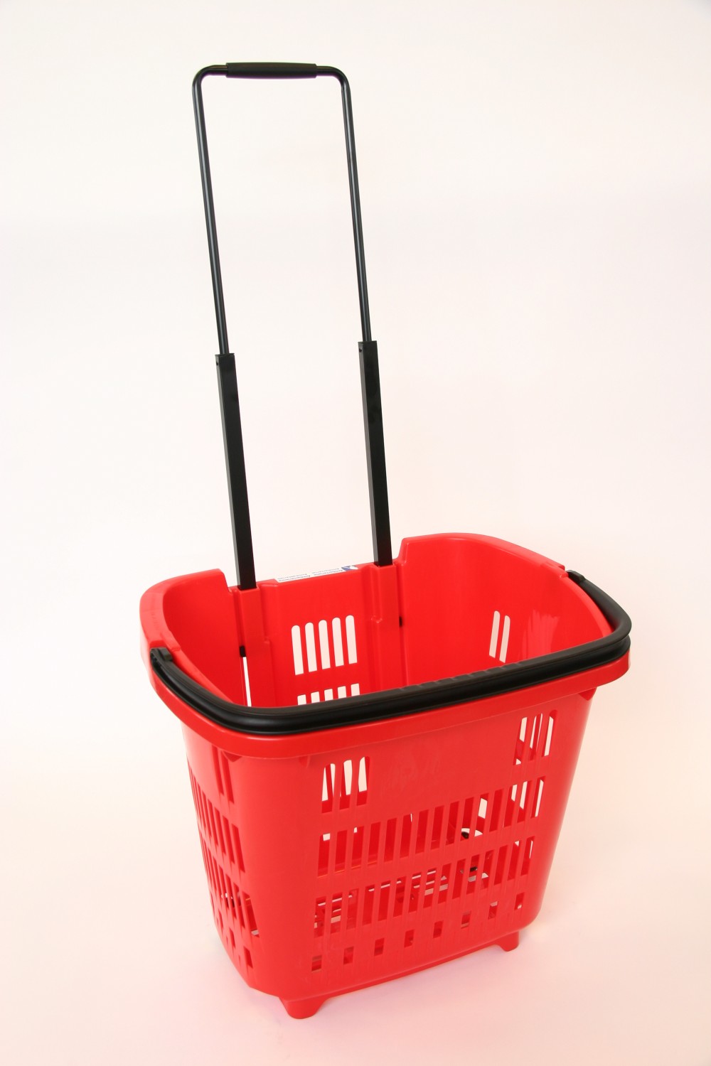 Shop & Roll winkelmand op wielen 34 liter rood 