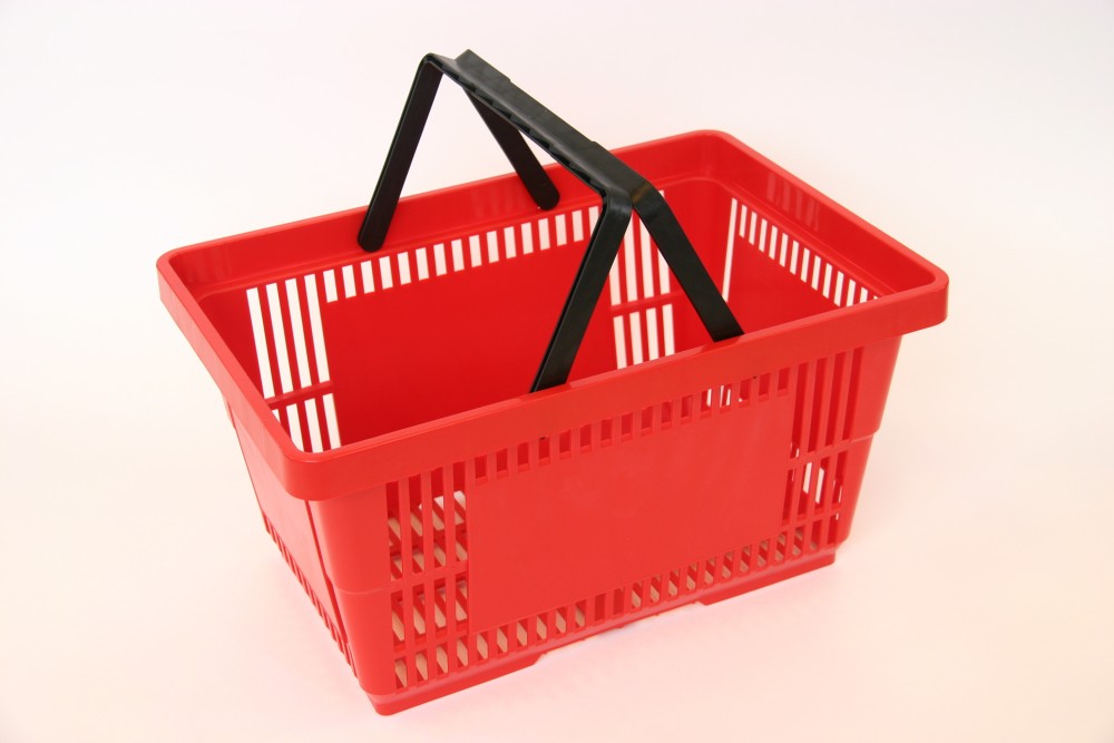 Winkelmand 28 liter rood