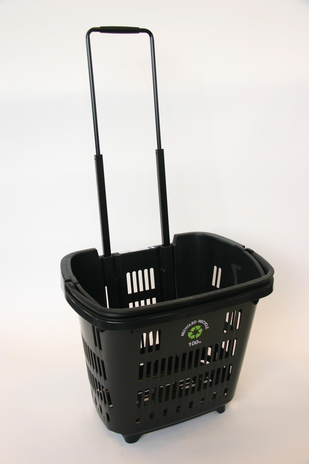 Shop & Roll winkelmand op wielen 34 liter zwart GERECYCLED 