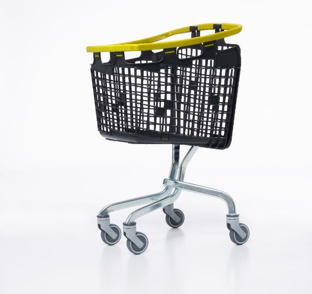 Winkelwagen LOOP Shop & Roll 100 liter geel