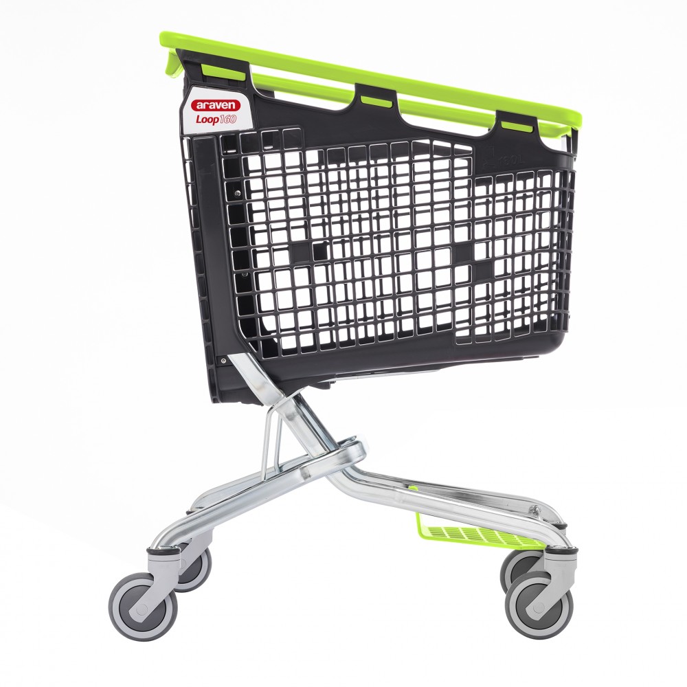 Winkelwagen LOOP Shop & Roll 160 liter groen