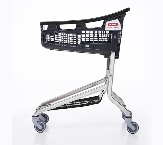 Winkelwagen LOOP Shop & Roll 75 liter Compact XS zwart