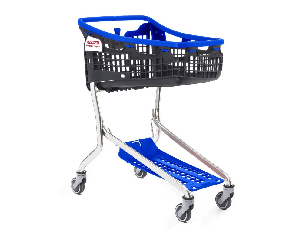 Winkelwagen LOOP Shop & Roll 75 liter Compact XS blauw