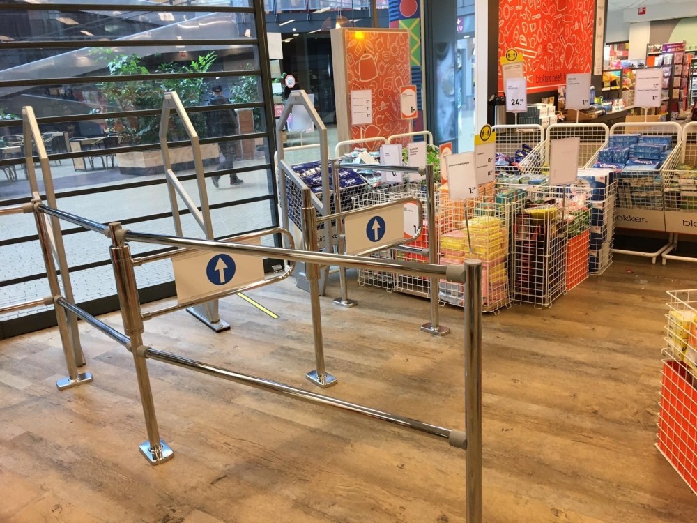 Mechanische ingang, links openend