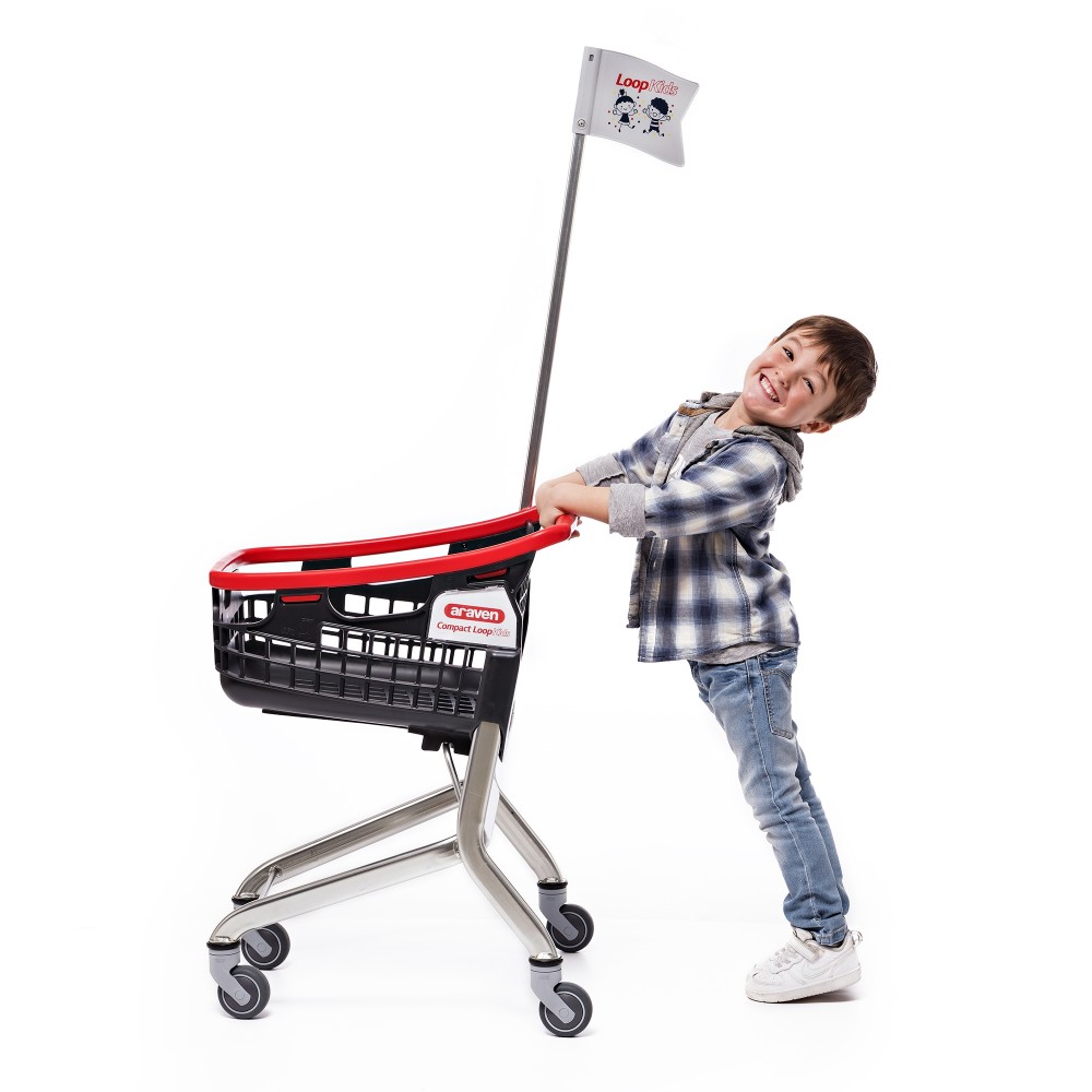 Winkelwagen voor kids LOOP met zwarte rand