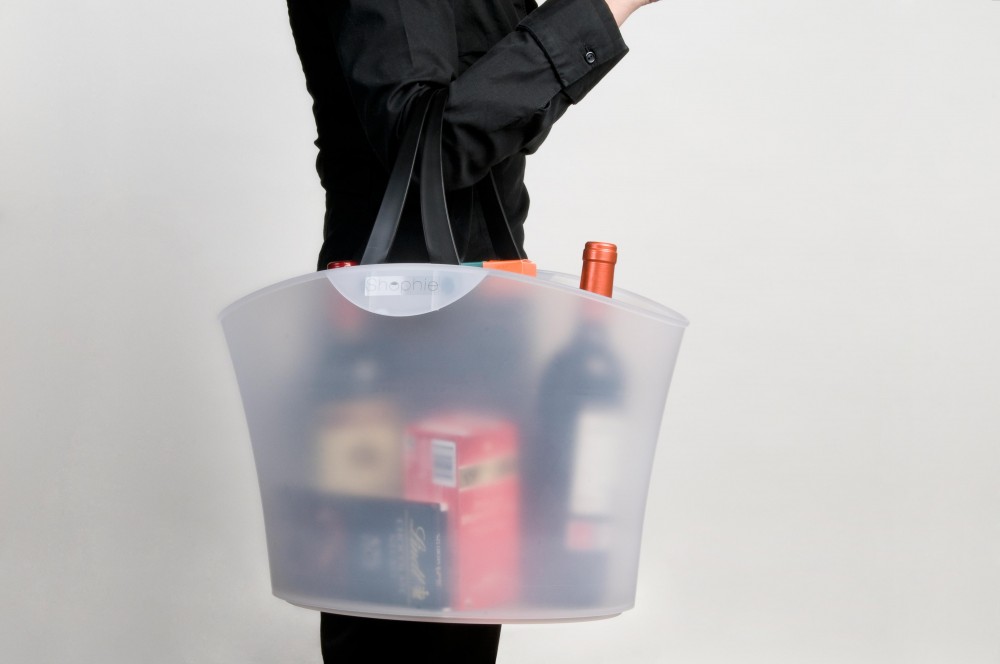 Shophie winkelmand 15 liter wit transparant