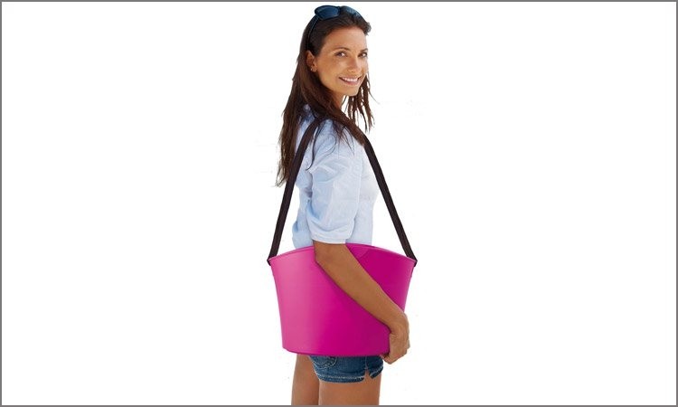 Shophie winkelmand 15 liter roze