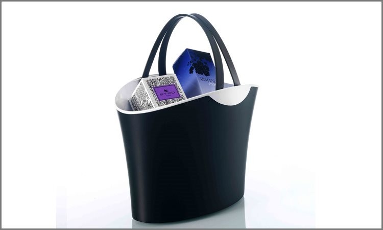 Shophie winkelmand 6 liter zwart-wit