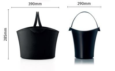 Shophie winkelmand 15L zwart 