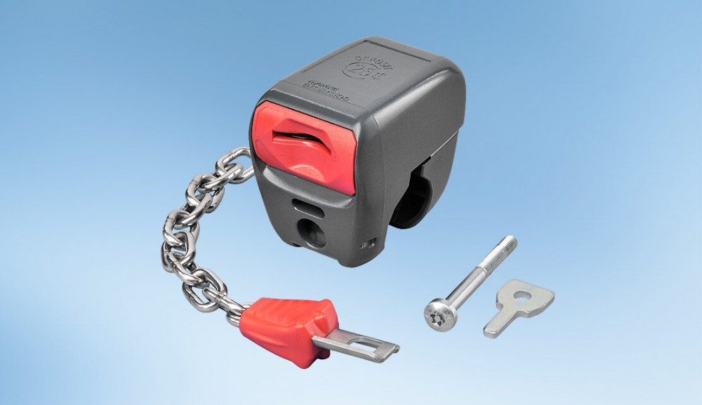 Muntslot Smartloc zwart met ketting