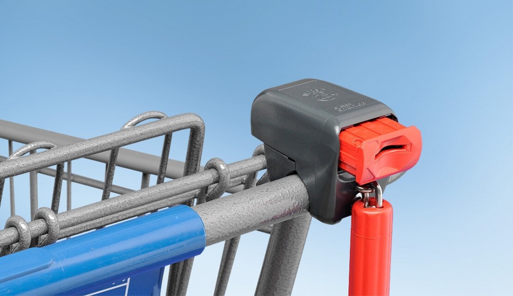 Muntslot Smartloc zwart met ketting