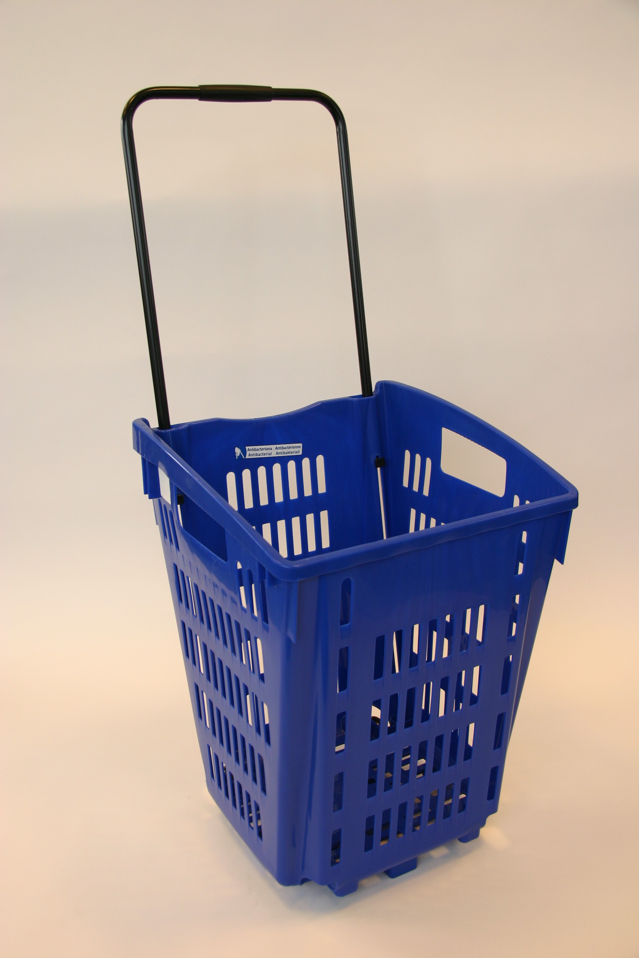 Shop & Roll winkelmand op wielen 52 liter blauw 