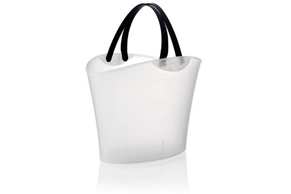 Shophie winkelmand 15 liter wit transparant