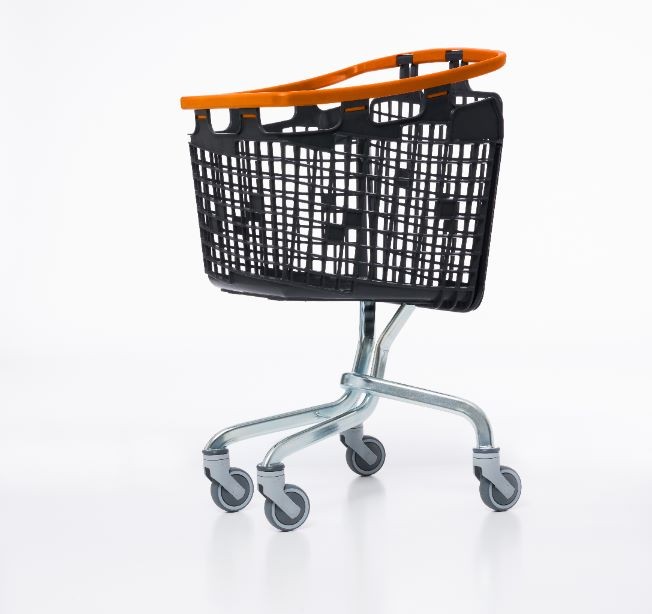 Winkelwagen LOOP Shop & Roll 100 liter oranje