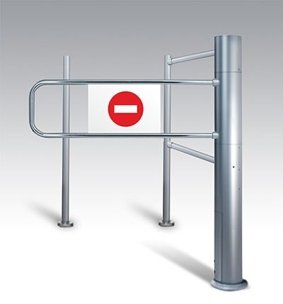 Elektrische ingang met infrarood besturing, links openend