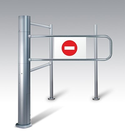 Elektrische ingang met infrarood besturing, rechts openend