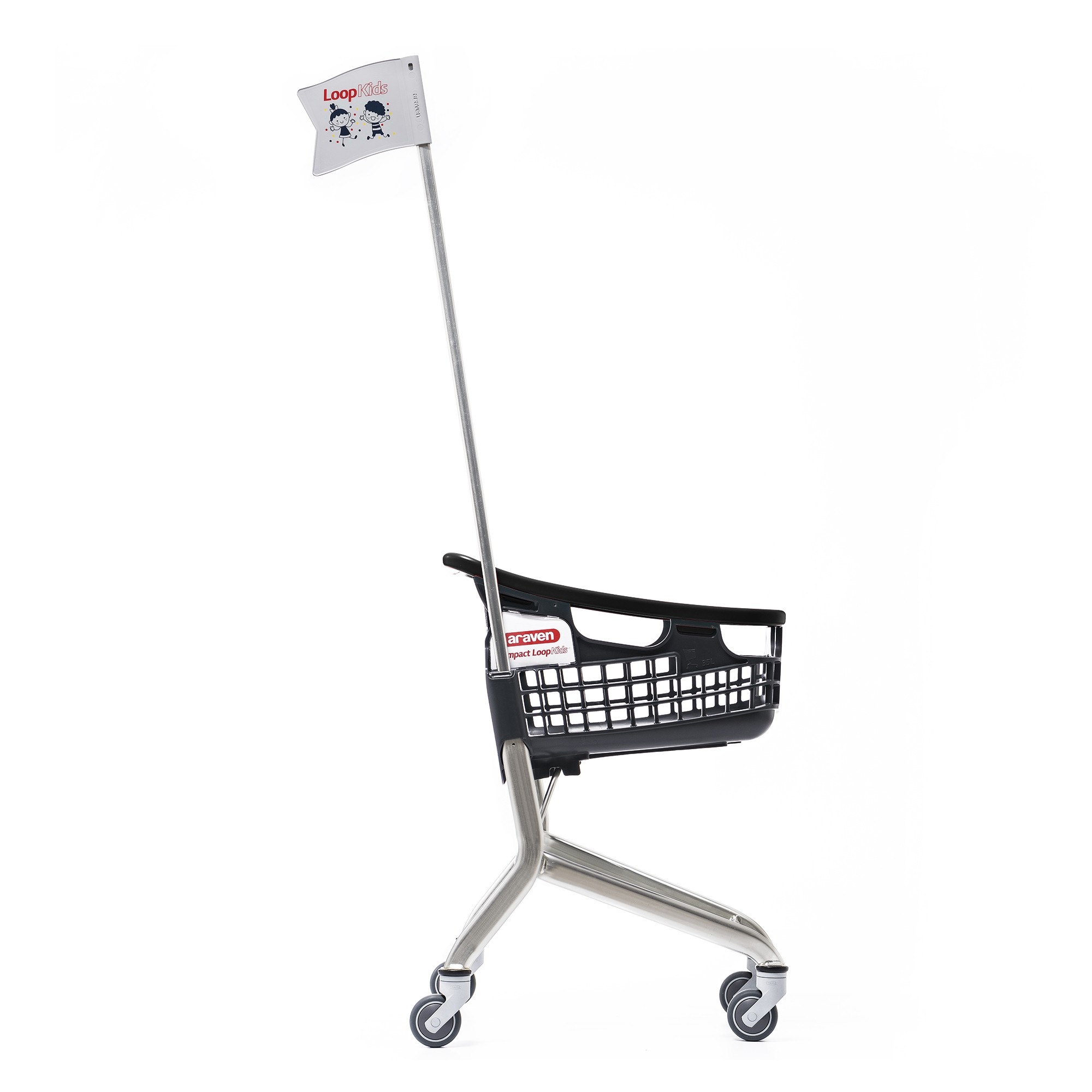 Winkelwagen voor kids LOOP met zwarte rand