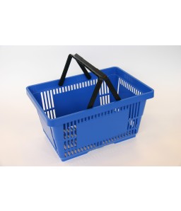 Winkelmand 28 liter blauw