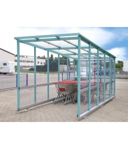 Winkelwagenstalling schuindak