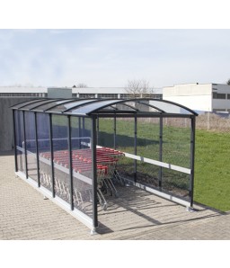 Winkelwagenstalling kwart rond dak