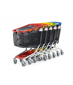 Winkelwagen LOOP Shop & Roll 160 liter groen