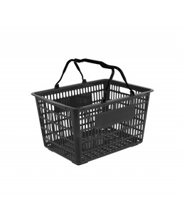 Winkelmand GERECYCLED 22 liter met zwarte grepen