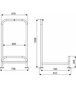 Winkelwagenopvang 1 rij